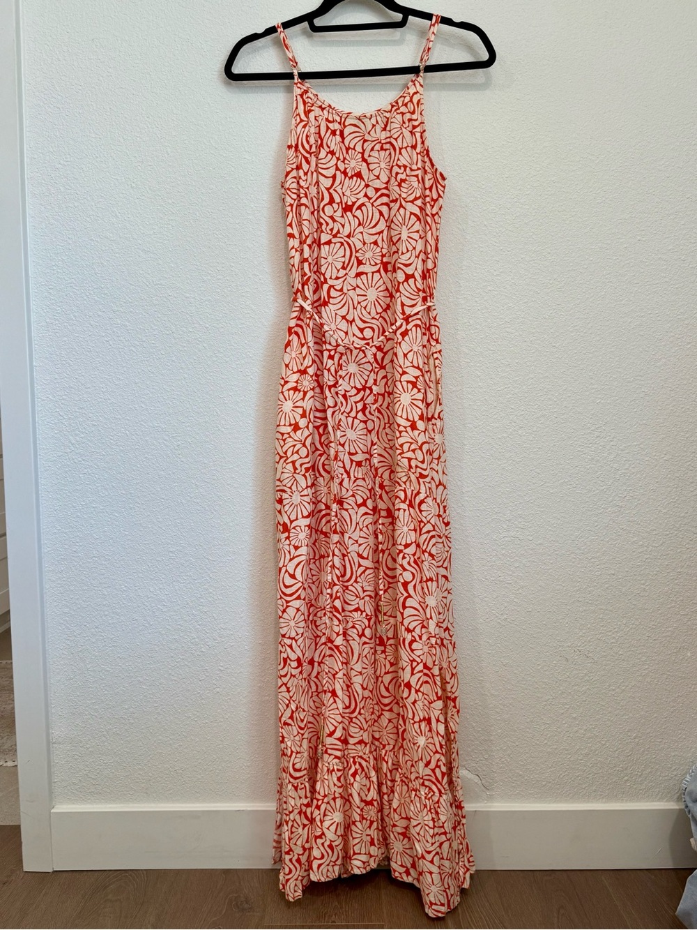 Rachel Zoe Linen Blend Floral Maxi Dress